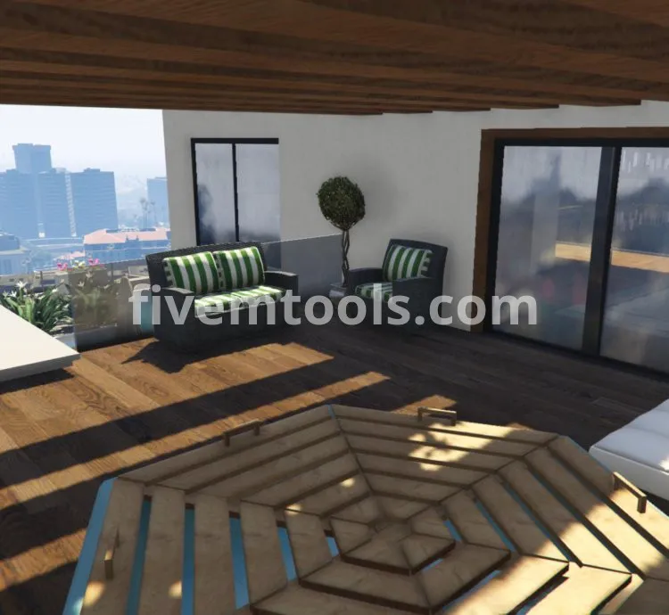 Vinewood Roof House MLO – FiveM Luxury Penthouse with Pool | Modern Villa