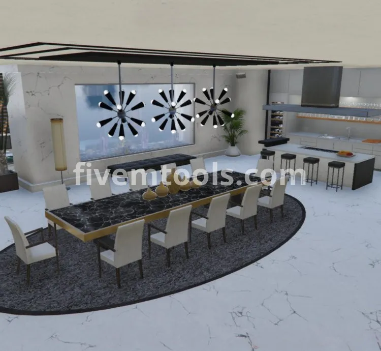 Vinewood Roof House MLO – FiveM Luxury Penthouse with Pool | Modern Villa