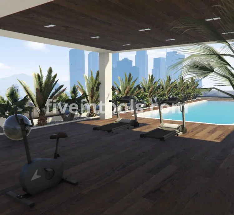 Vinewood Roof House MLO – FiveM Luxury Penthouse with Pool | Modern Villa