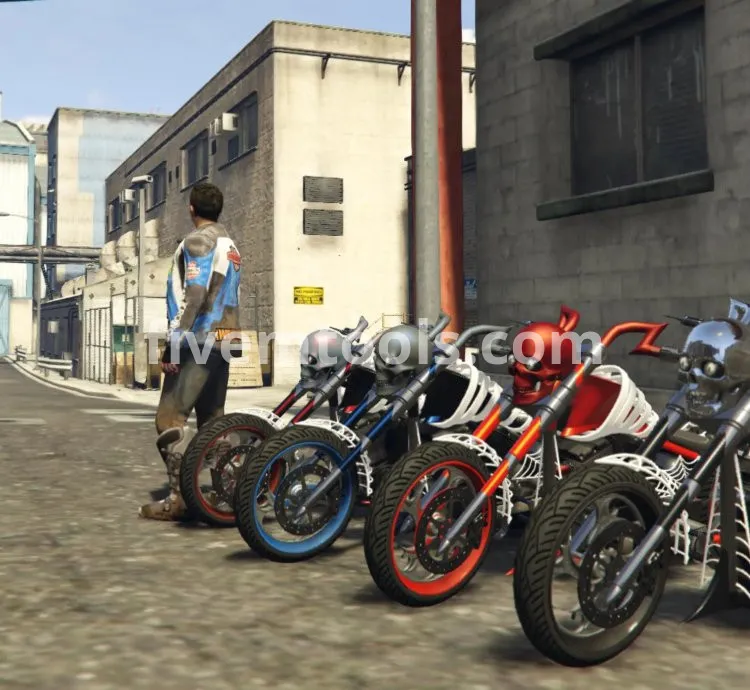 Phantom Chopper Bike Pack – FiveM Skeleton Motorcycle | Halloween Custom Bike | FiveM Ready