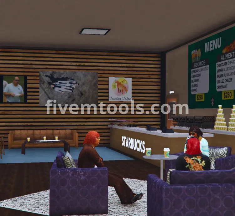 Starbucks Coffee MLO | FiveM Coffee Shop | Business MLO | FiveM Café Interior | Optimized & High Quality