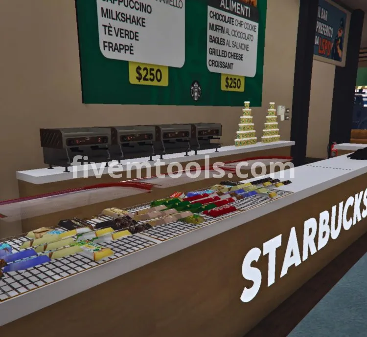 Starbucks Coffee MLO | FiveM Coffee Shop | Business MLO | FiveM Café Interior | Optimized & High Quality
