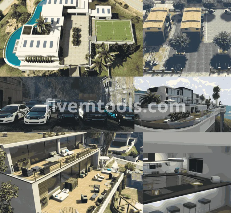 FiveM 700+ MLO Mega Pack | Luxury Homes, Police, Nightclubs, Shops & More | FiveM Ready & Optimized