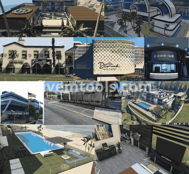 FiveM 700+ MLO Mega Pack | Luxury Homes, Police, Nightclubs, Shops & More | FiveM Ready & Optimized