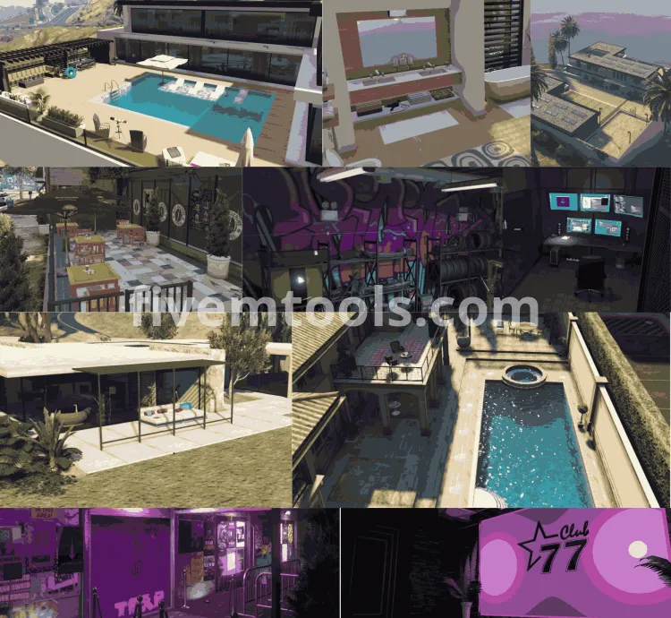 FiveM 700+ MLO Mega Pack | Luxury Homes, Police, Nightclubs, Shops & More | FiveM Ready & Optimized