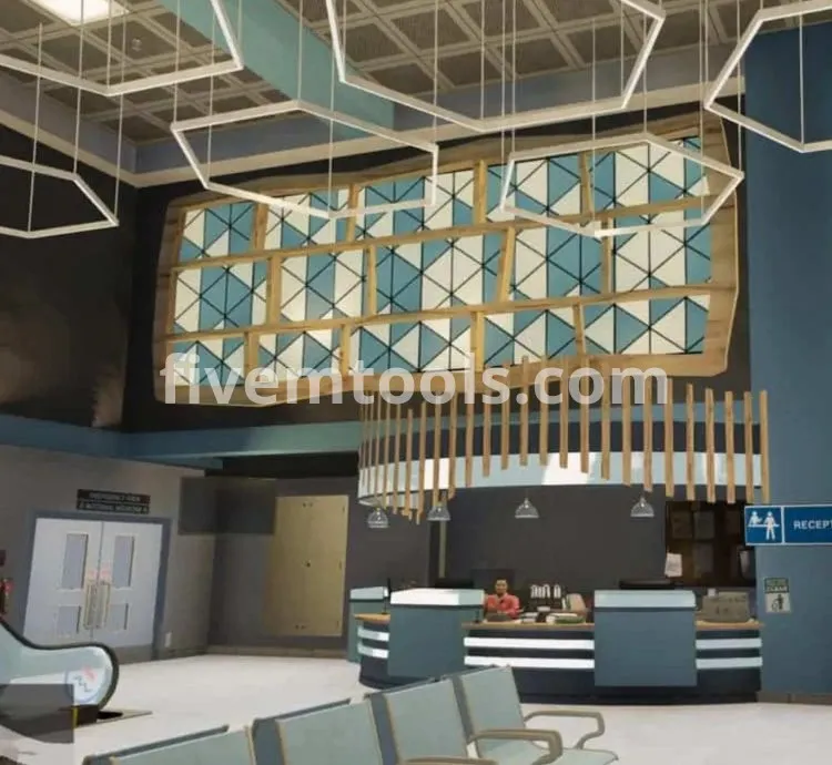 FiveM Ocean Hospital MLO | 6-Story Medical Center | FiveM Hospital Interior | Optimized EMS Roleplay Map | FiveM Ready