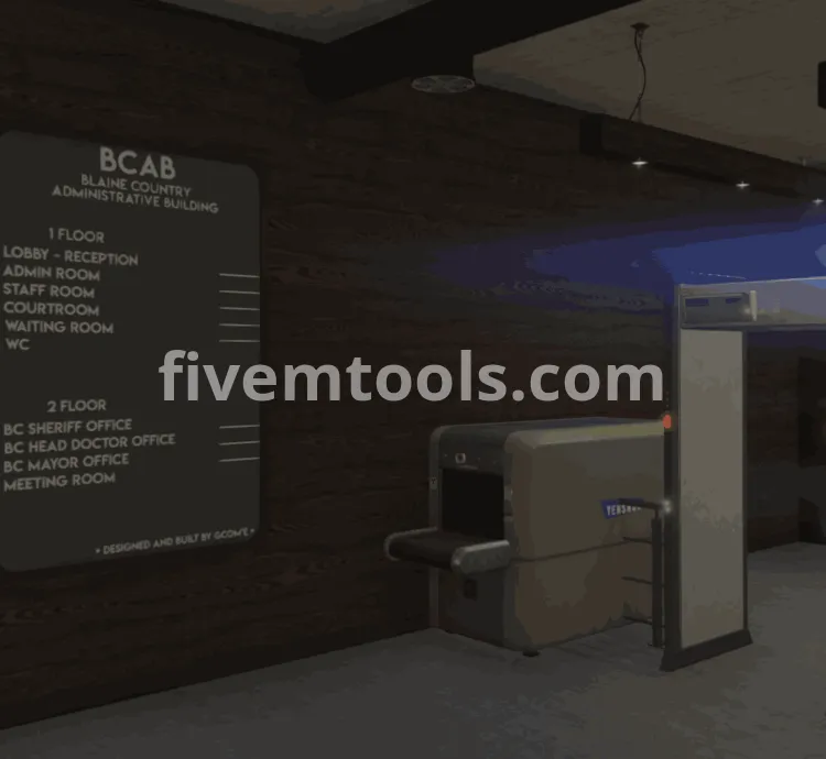FiveM BCA Building MLO | Sheriff Office Interior | Law Enforcement RP | FiveM Ready & Optimized
