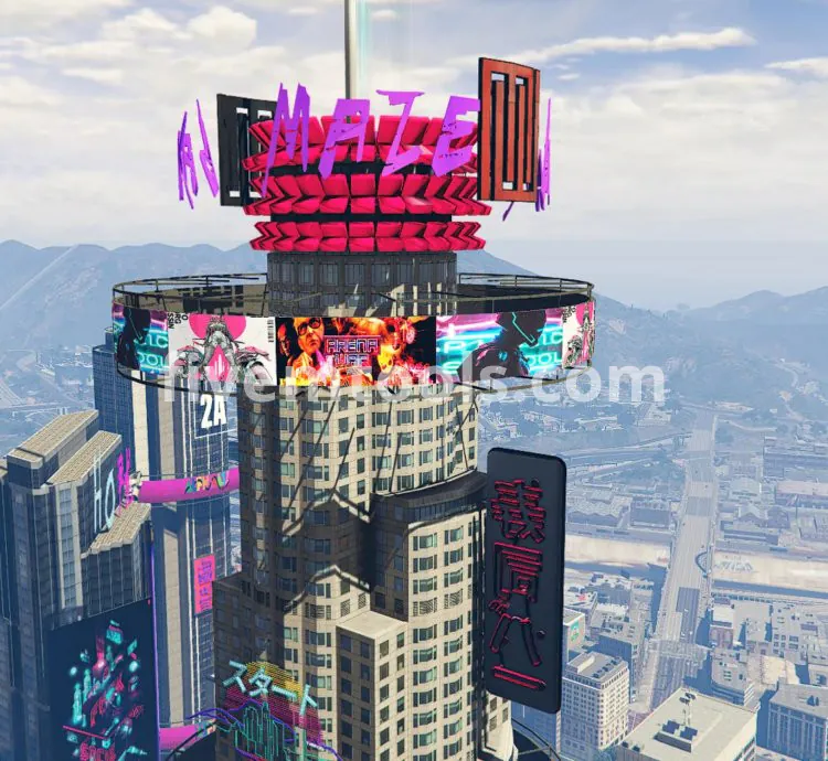 FiveM Cyberpunk City Mod | Futuristic Neon Town + Office | Sci-Fi Roleplay Map | Optimized & FiveM Ready