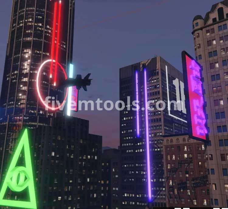 FiveM Cyberpunk City Mod | Futuristic Neon Town + Office | Sci-Fi Roleplay Map | Optimized & FiveM Ready