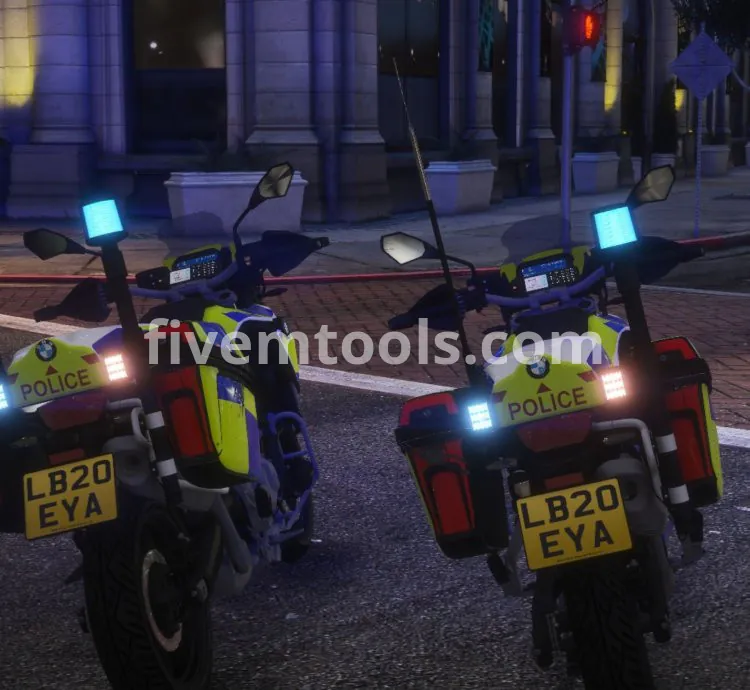 FiveM BMW UK Police Motorcycle Pack | 2 British Bikes | Optimized & Drag & Drop Ready