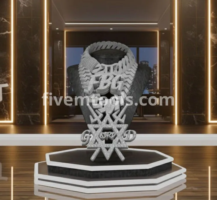 FiveM Diamond FBG Chain | Realistic Character Jewelry | Optimized & Drag & Drop Ready