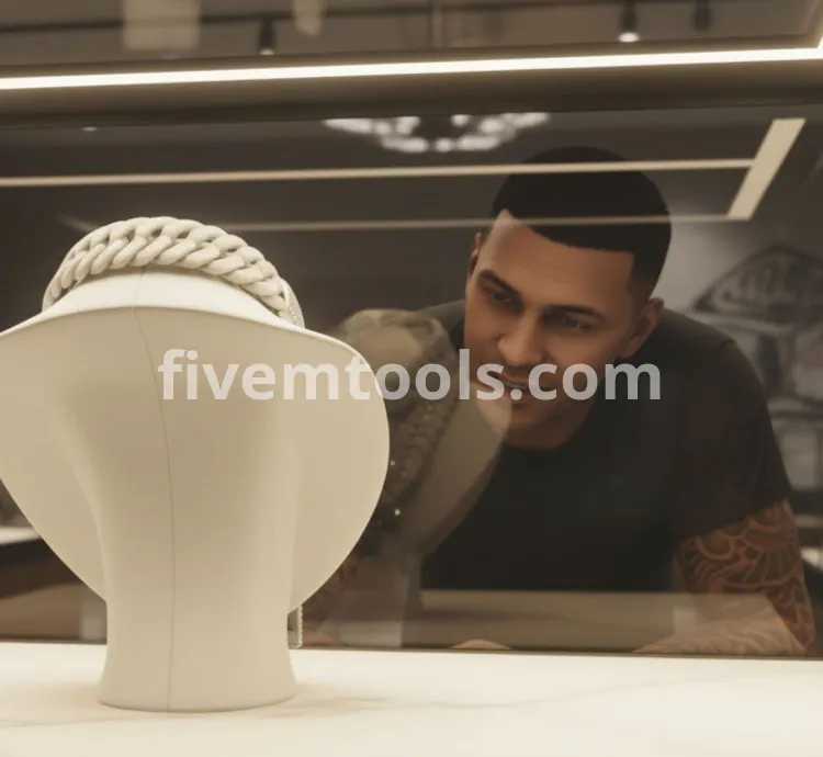 FiveM New York Diamond Chain | Luxury Character Necklace | Optimized & Drag & Drop Ready