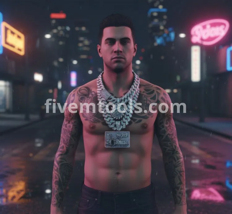 FiveM New York Diamond Chain | Luxury Character Necklace | Optimized & Drag & Drop Ready