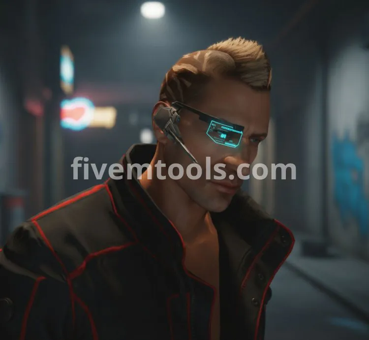 FiveM Cyber Human “Barry” Ped | Futuristic Cyborg Character | 160+ Custom Textures | Optimized & Drag & Drop Ready