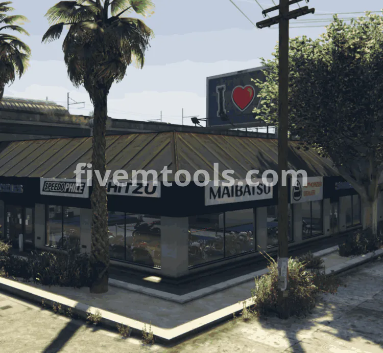 FiveM Motorcycle Dealership MLO | Custom Bike Showroom | Lore-Friendly & Optimized Business Interior
