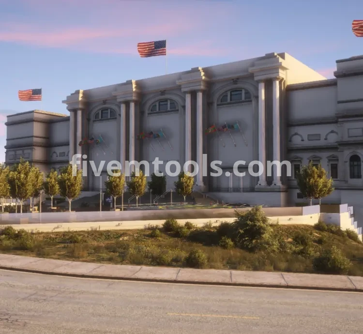 Los Santos City Hall MLO for FiveM | Government RP Building | Mayor Office, Meeting Rooms, Court Areas | Optimized RP Map
