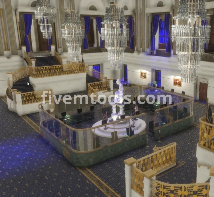Los Santos City Hall MLO for FiveM | Government RP Building | Mayor Office, Meeting Rooms, Court Areas | Optimized RP Map