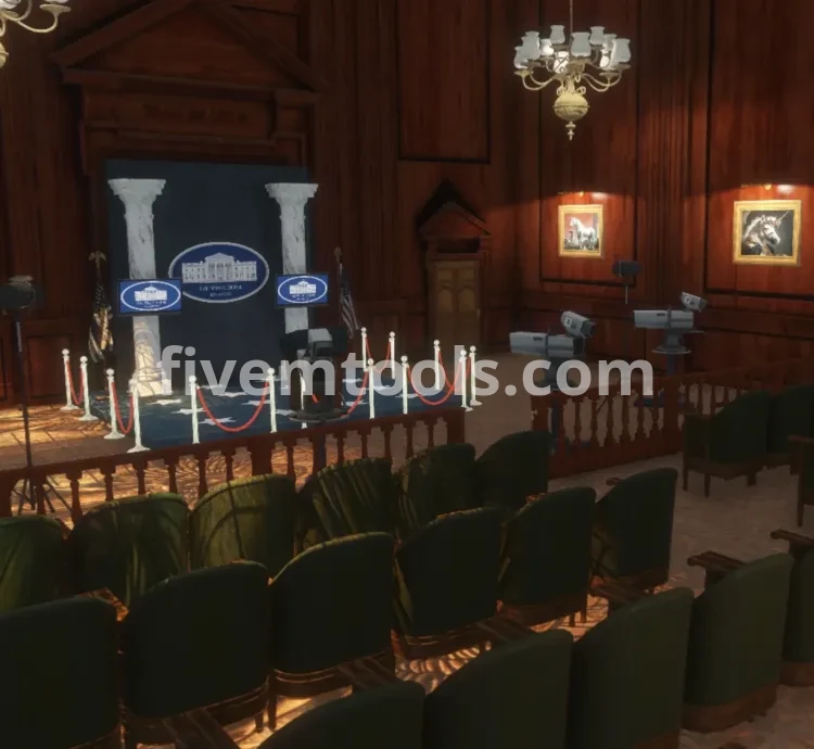 Los Santos City Hall MLO for FiveM | Government RP Building | Mayor Office, Meeting Rooms, Court Areas | Optimized RP Map