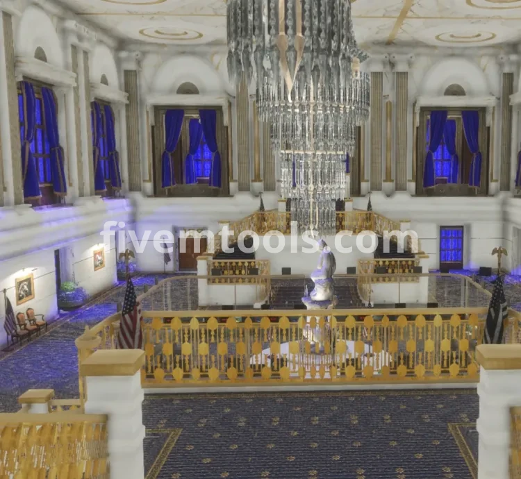 Los Santos City Hall MLO for FiveM | Government RP Building | Mayor Office, Meeting Rooms, Court Areas | Optimized RP Map