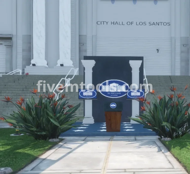 Los Santos City Hall MLO for FiveM | Government RP Building | Mayor Office, Meeting Rooms, Court Areas | Optimized RP Map