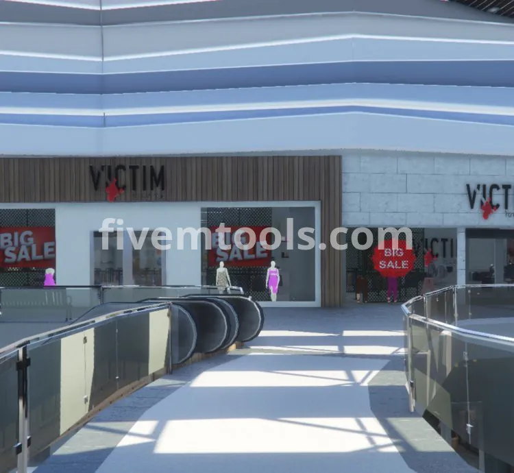 Rockford Plaza Mall MLO | Lore-Friendly Shopping Center | FiveM RP Interior